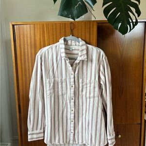 Madewell button up flannel top